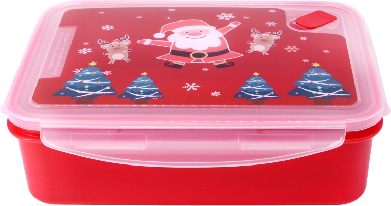 Plastdåse med ventil – julemotiv 2,2 l