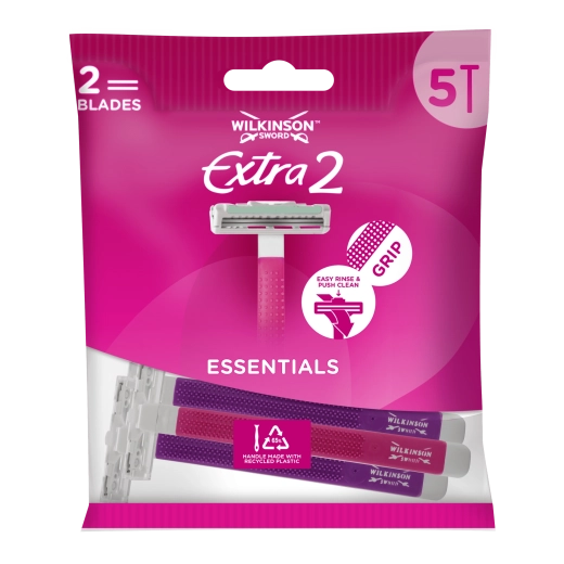 Dame-engangsskrabere WILKINSON SWORD Essentials 2 Violet, 5 stk.