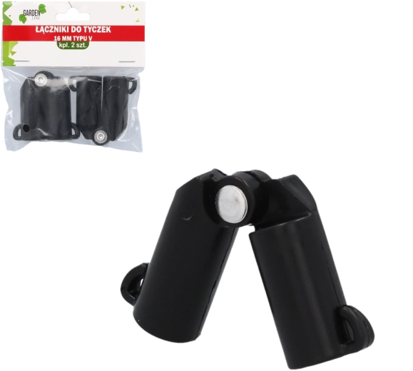 Sæt med 2 V-formede koblinger til stænger 16 mm