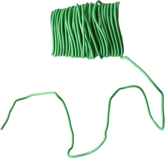 Plastbelagt bindetråd grøn 3,0 mm, længde 50 m