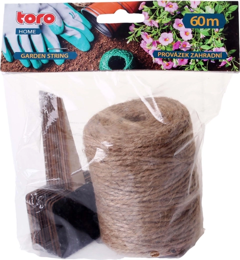 Jutesnor til haven 60 m med mærkater