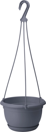 Hængende blomsterkrukke Malta 27 cm antracit