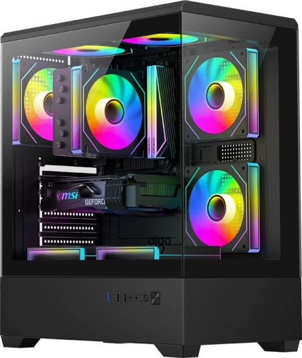 Computerkabinet DarkFlash C365 sort med 5 blæsere