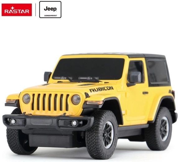 Rastar Jeep Wrangler JL RC-bil med fjernbetjening 1:24 gul