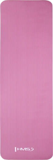Rosa yogamåtte HMS YM07 af NBR, 183 × 61 × 1,2 cm