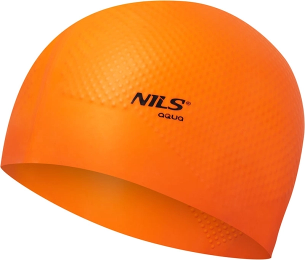 Silikone badehætte NILS Aqua NQC Dots orange