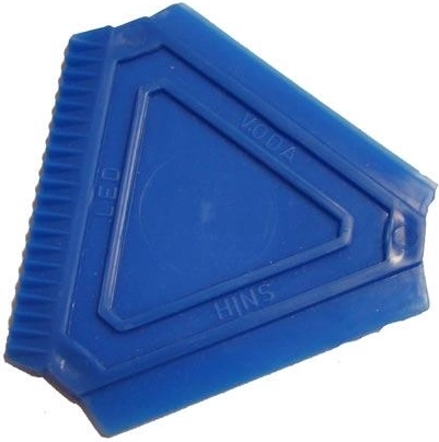 Trekantet isskraber 8 × 8 × 8 cm, mix af farver