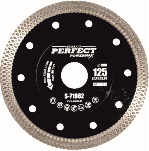 Diamantskive til keramik Stalco 125 mm