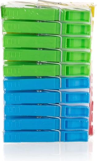 Plastklemmer til vasketøj ECONOMY, farvemix, 20 stk.