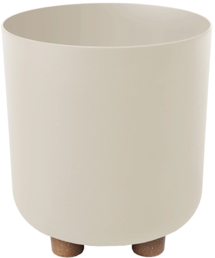 Sofia plantekrukke 19 cm af genbrug plast, beige