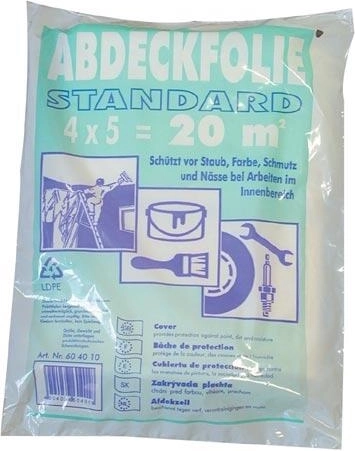 Dækkefolie 4 × 5 m, 7 µm