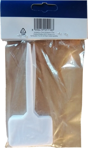 Plastiske plantemærker til nedstikning 13,3 × 5,6 cm, pakke med 10 stk.
