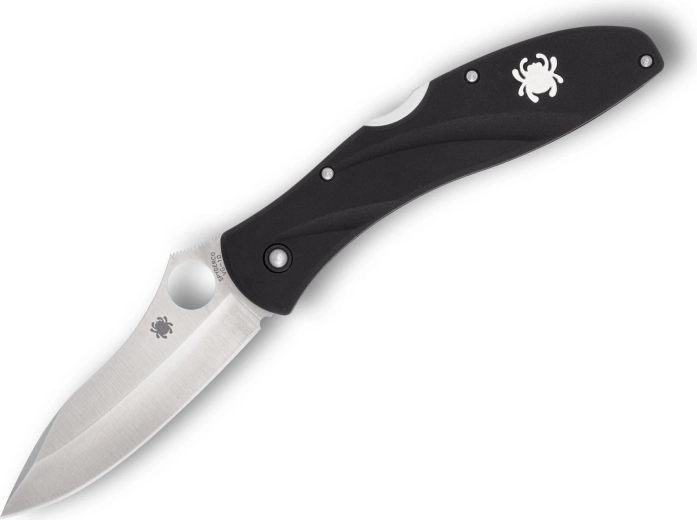 Spyderco Centofante 3 foldekniv 7,9 cm, satin, sort FRN