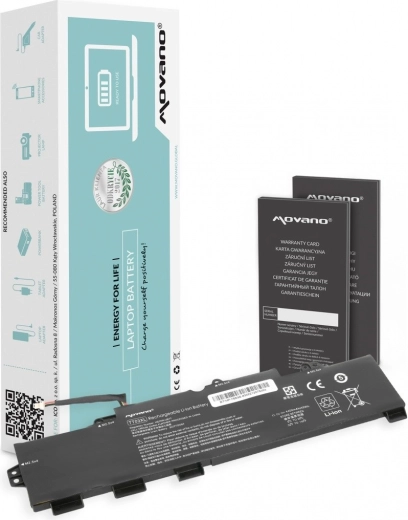 Movano-batteri TT03XL til HP EliteBook 755/850 G5 og 850 G6 4400 mAh (49 Wh)