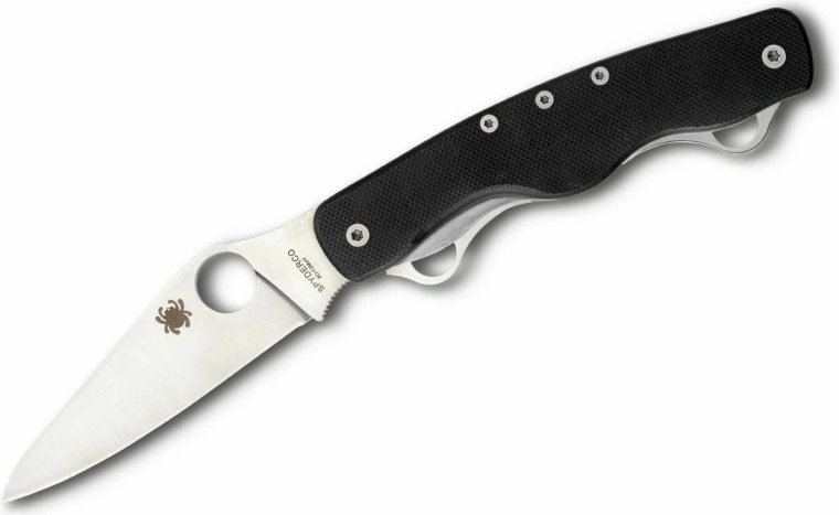 Lommekniv Spyderco ClipiTool Standard G10, 8,9 cm, sort, 2 ekstra blade