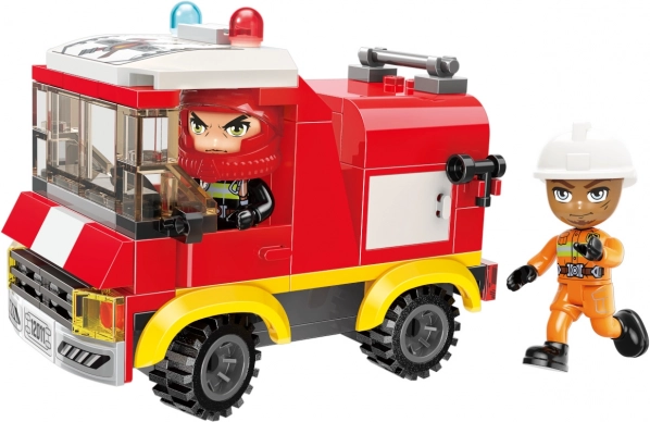 Byggesæt brandbil med vandtank QMAN MINE CITY
