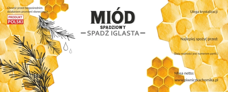 Sæt etiketter til honning – honningdug gran/fyr 154 × 60 mm, 100 stk.