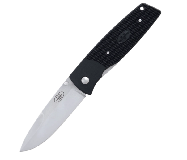 Fällkniven PXLx foldekniv 8,8 cm, satin, sort, Grilon