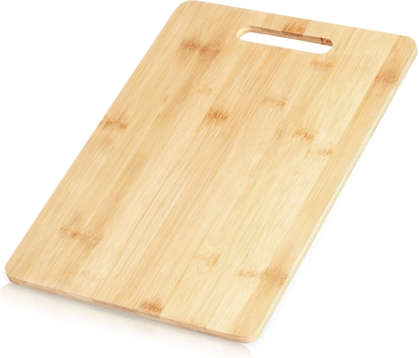 Bambusskærebræt med håndtag 35,5 × 25,5 cm