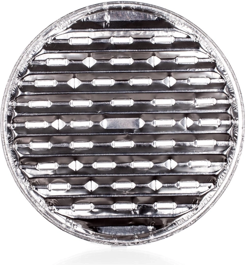 Runde grillbakker af aluminium 30 cm (4 stk.)