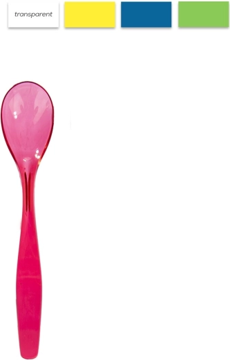 Mini dessertske UH-ske (plast) – mixfarver, 1 stk.