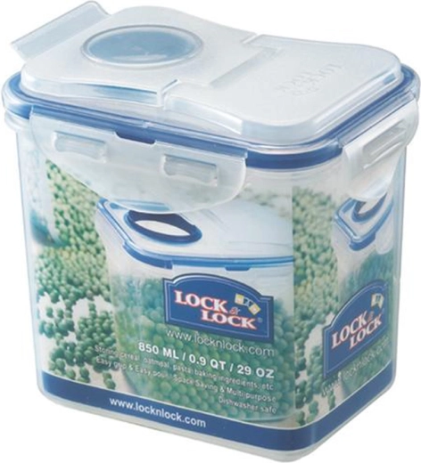 Madbeholder med påfyldningstragt 850 ml LOCK&LOCK