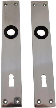 Aluminiumsdørskjold til nøgle 90 mm (1 par)
