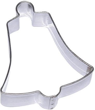 Udstikker til småkager i rustfrit stål – klokke, sæt med 10 stk.