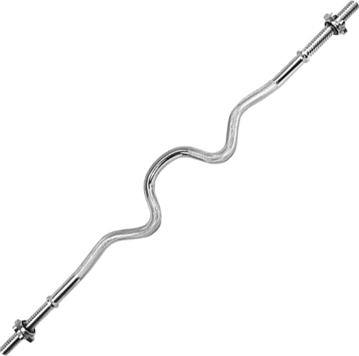 Kraftigt vinklet vægtstang til håndvægte 120 cm, 30 mm HMS