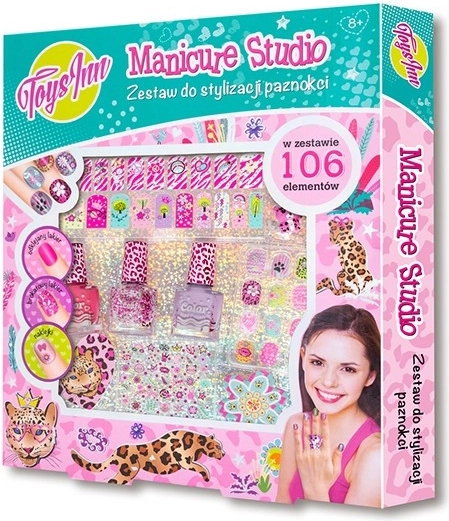 Manicure-studie 3 lakke Pantera