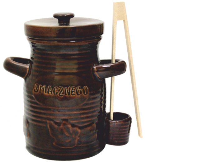 Keramisk fermenteringsbeholder 1,5 l med låg og tang