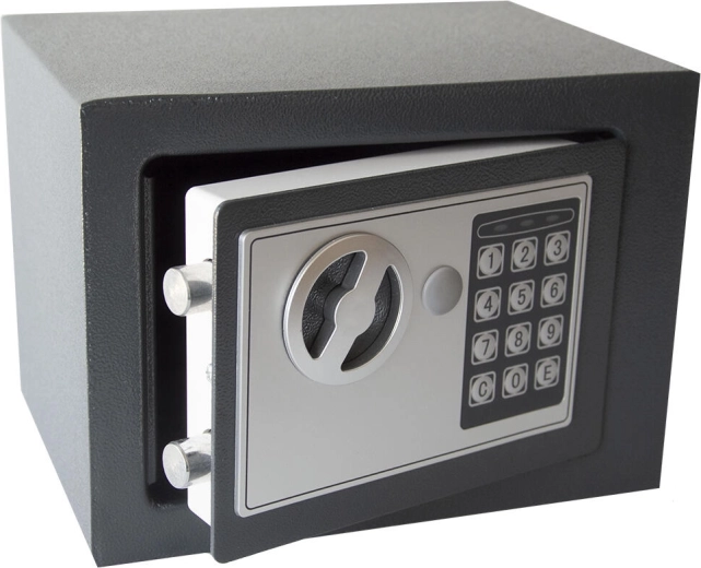 Digitalt pengeskab 230 × 170 × 170 mm med nødnøgle