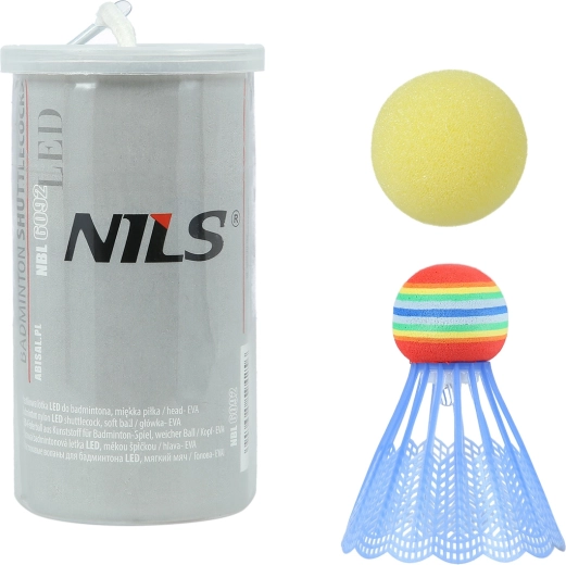 Badmintonfjerbold og skumbold med LED NILS NBL6092