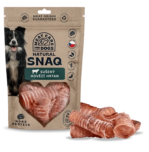 DOG SNAQ suppleringsfoder til hunde – tørret oksehals 100 g