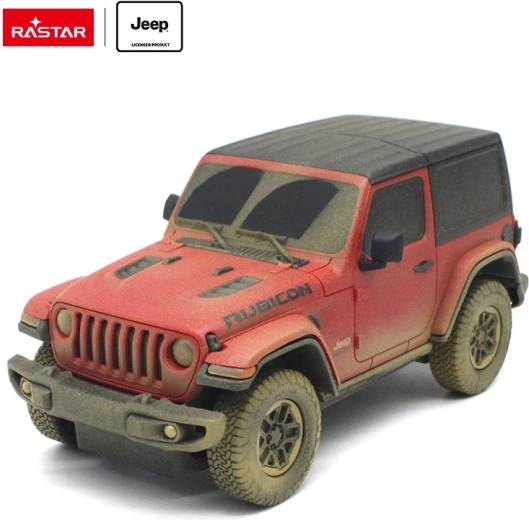 Fjernstyret Jeep Wrangler Rubicon 1:24 Rastar (Muddy-version) - 1 stk.