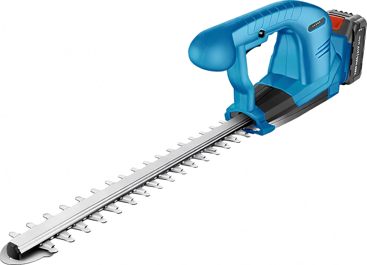 Batteridrevet hækkeklipper med kraftig ydeevne, sæt med 2× batterier