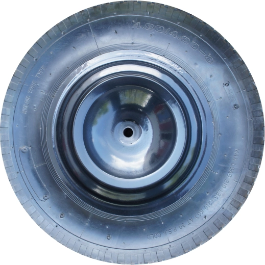 oppusteligt hjul på stålfælg 390 mm x 90 mm