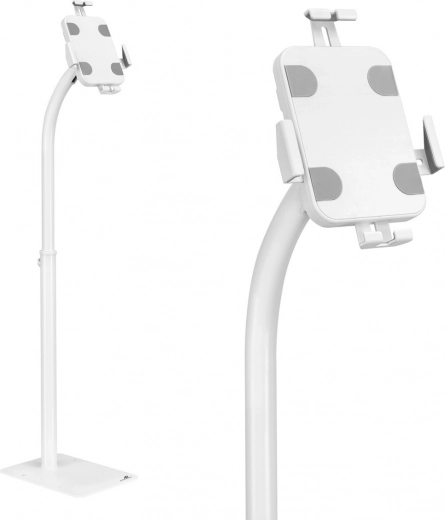 Gulvstander til tablet med lås 7,9–11" MACLEAN hvid