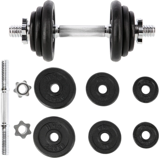 Håndvægt med vægtskiver 10 kg HMS