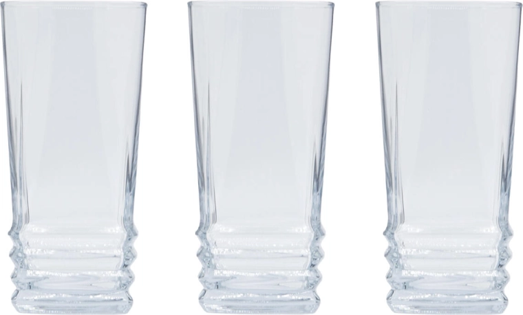 Elegan glas 335 ml høje 3 stk