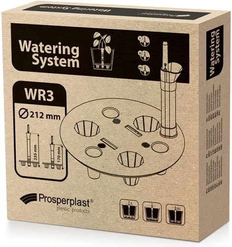 Vandingssystem Round 21,2 cm til urtepotter
