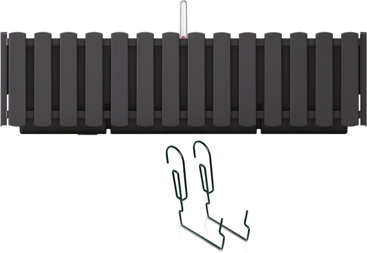 Hængende selvvandende altankasse 58 cm antracit BOARDEE FENCYCASE