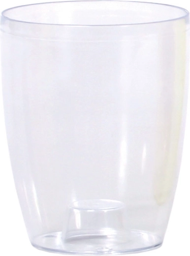 Blomsterpotte COUBI Orchid 16 cm transparent hvid