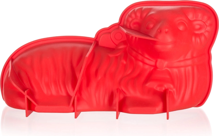 Silikoneform til påskelam 31 × 16 × 9 cm Culinaria rød