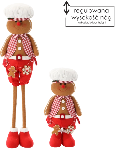 Juledekoration peberkagedreng med teleskopben