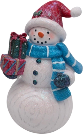 Trædekoration snemand med gaver