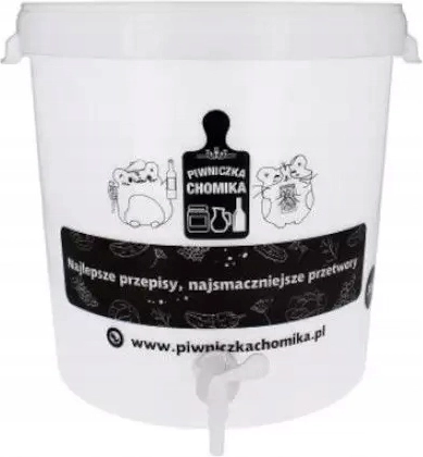 Fermenteringsspand 30 l med låg og hane