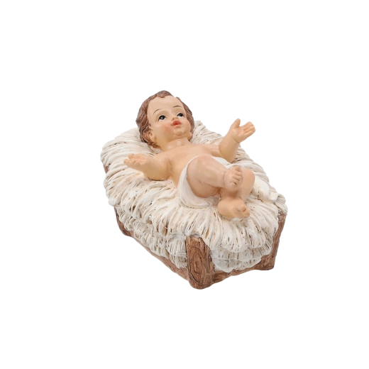 Julefigur Jesusbarnet til krybbespil (multipack 4 stk.)