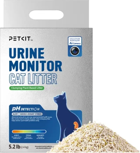 Petkit Urine Monitor – klumpende plantebaseret kattegrus med pH-indikation - 1 stk.