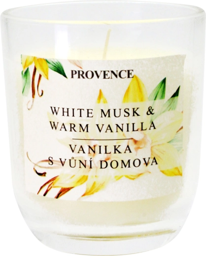 Duftlys i glas Provence vanilje - 1 stk.